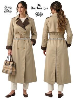 Vintage Burberrys London Long Wool Lined Trench Coat *shop@iAmWarrior